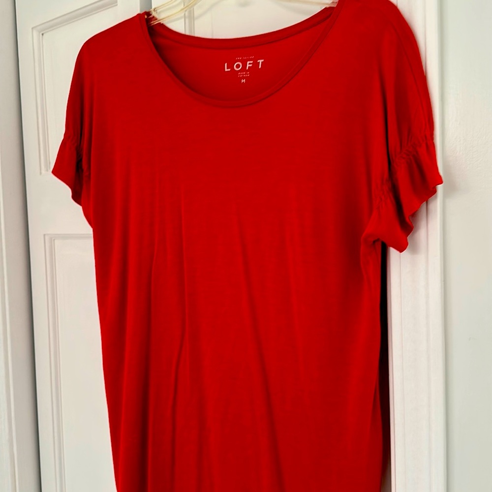 Ann Taylor Loft Deep Pumpkin top